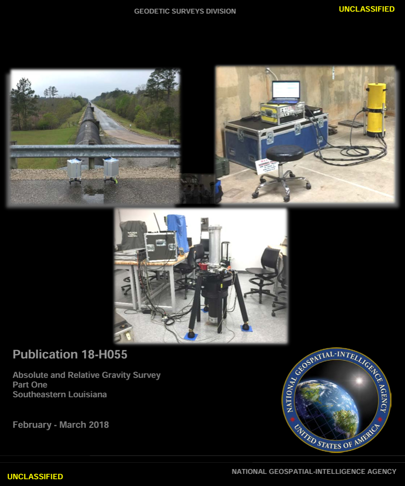 Absolute and Relative Gravity Survey Part One Southeastern Louisiana – Publication 18-H055
