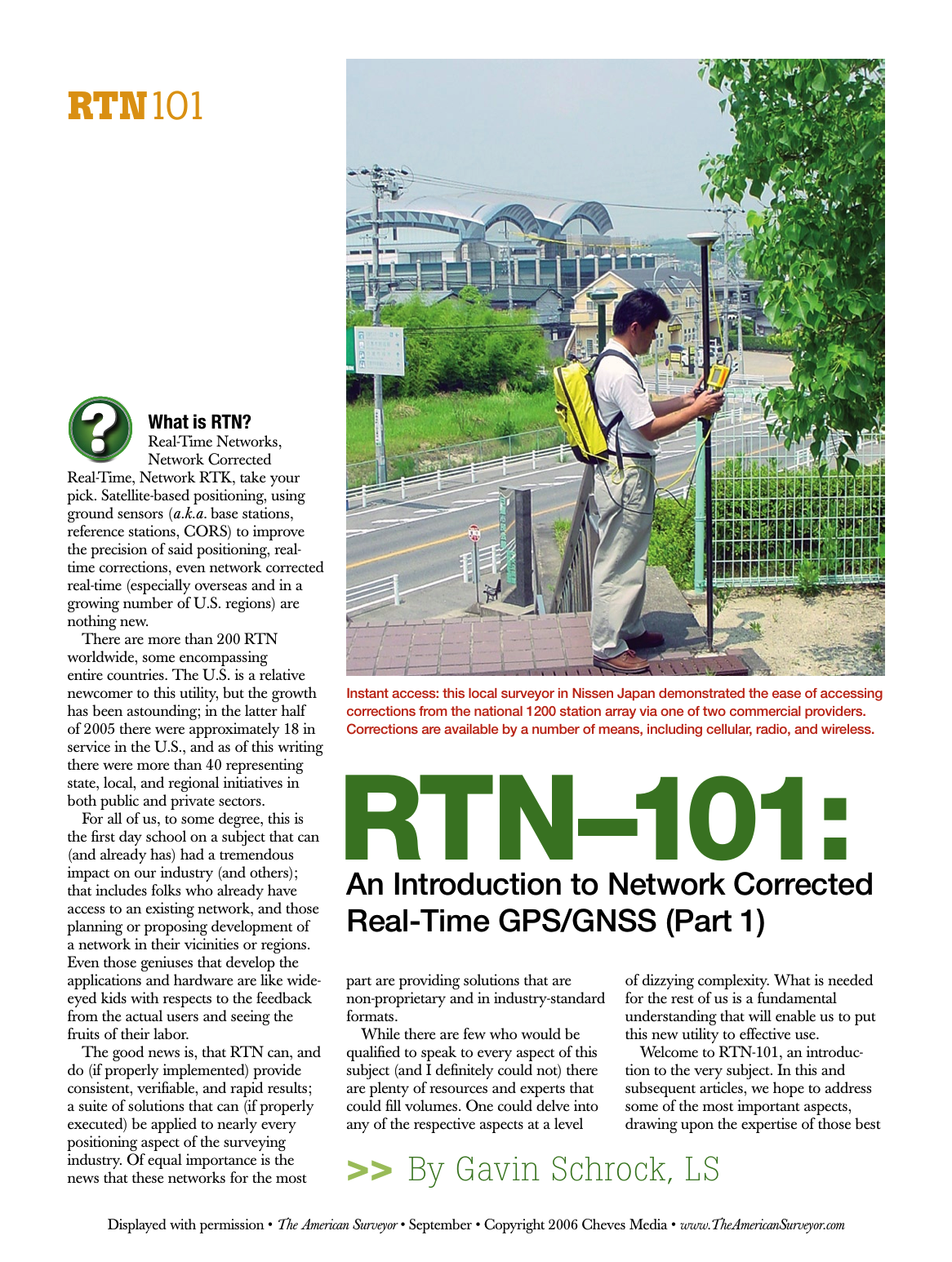 An Introduction to Network Corrected Real-Time GPS/GNSS (Part 1)
