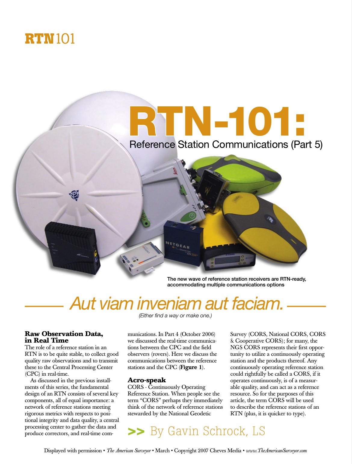 Reference Station Communications (Part 5)