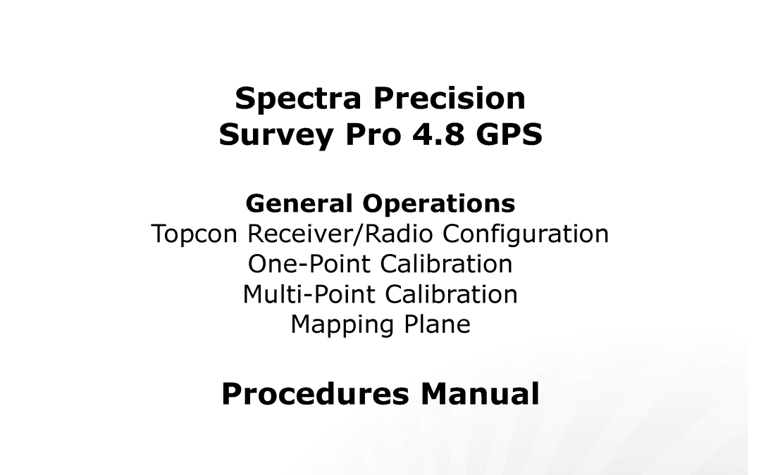 Topcon HiPer II GPS RTN configuration on Survey Pro 4.8