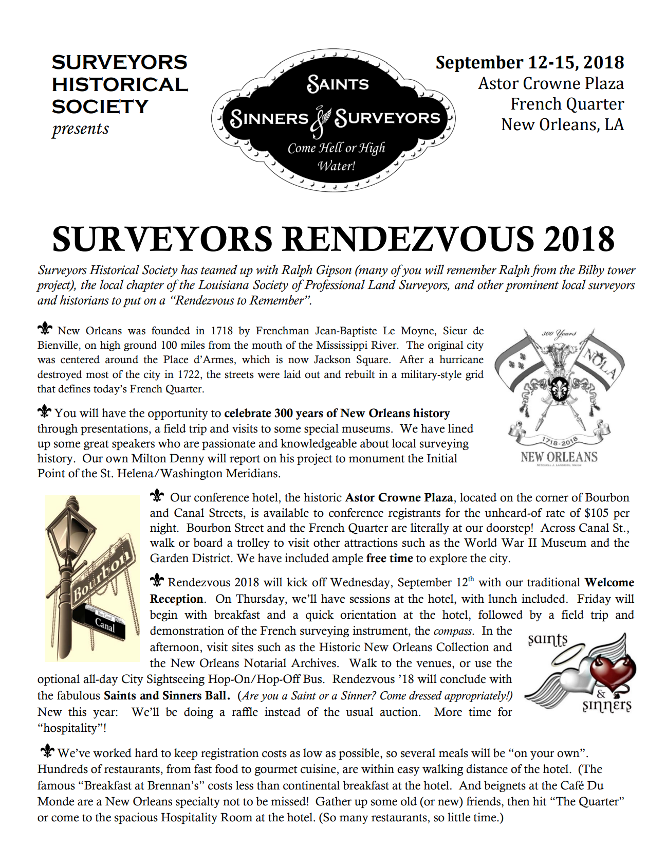 SURVEYORS RENDEZVOUS 2018
